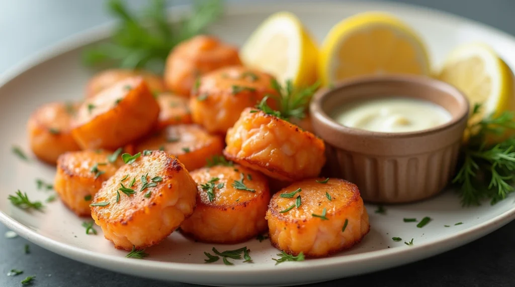 baked salmon bites